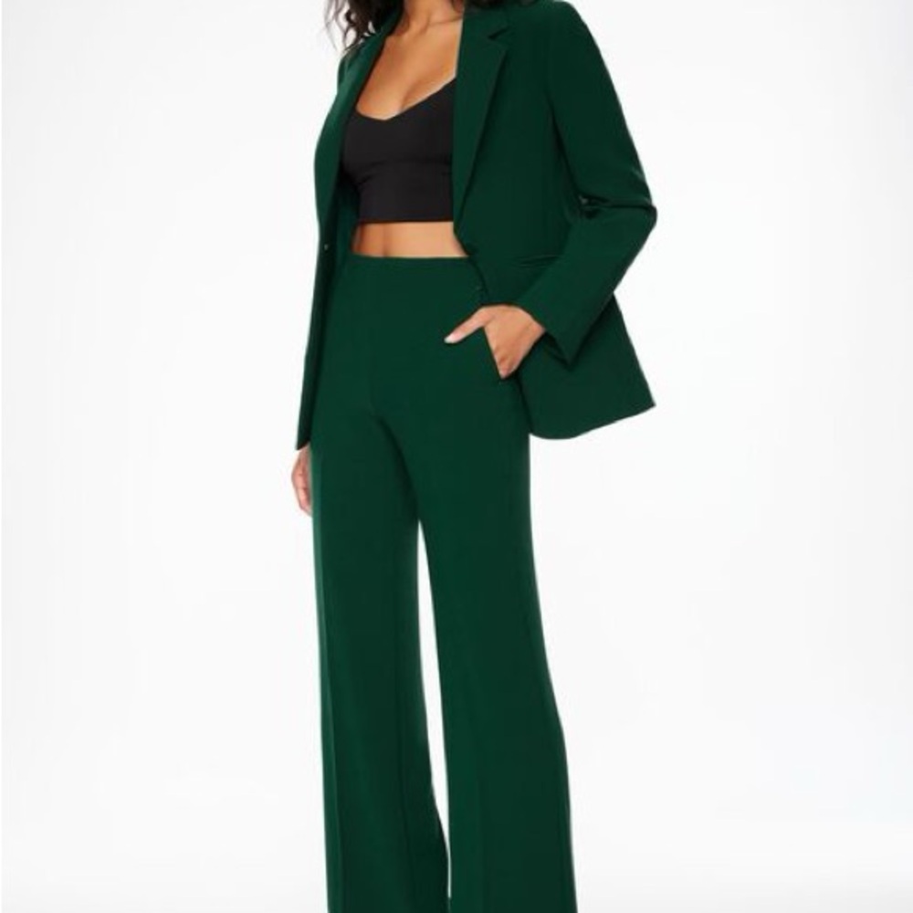 DYNAMITE ONE BUTTON FITTED BLAZER